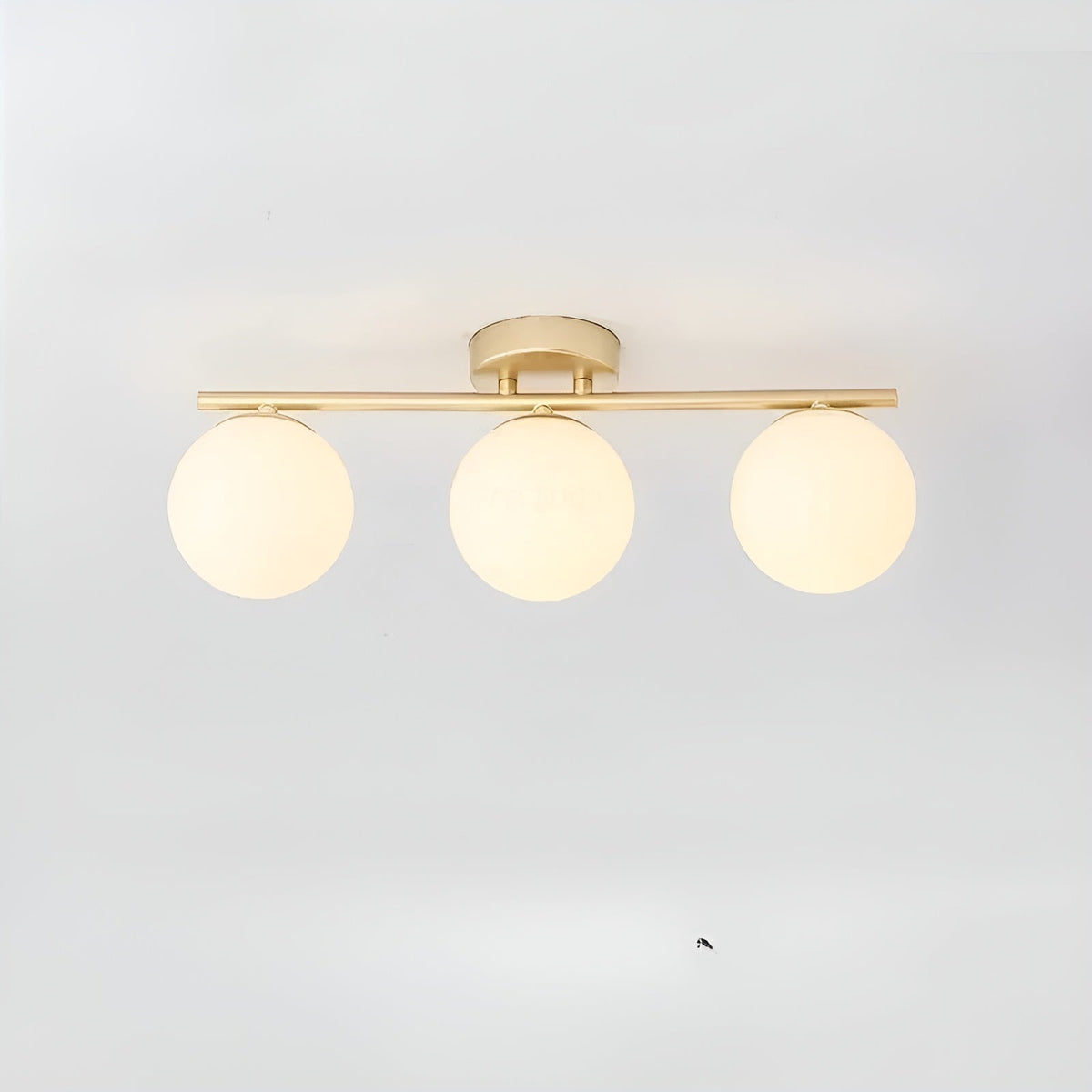 Nordic Glass LED Ceiling Light, Surface-Mounted, for Living Room or Bedroom