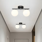 Nordic Glass LED Ceiling Light, Surface-Mounted, for Living Room or Bedroom
