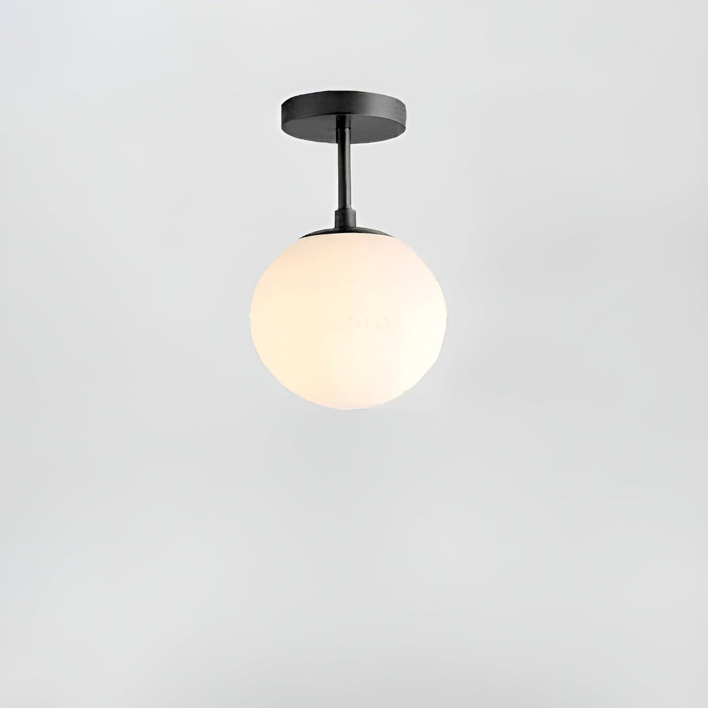 Nordic Glass LED Ceiling Light, Surface-Mounted, for Living Room or Bedroom
