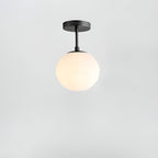 Nordic Glass LED Ceiling Light, Surface-Mounted, for Living Room or Bedroom
