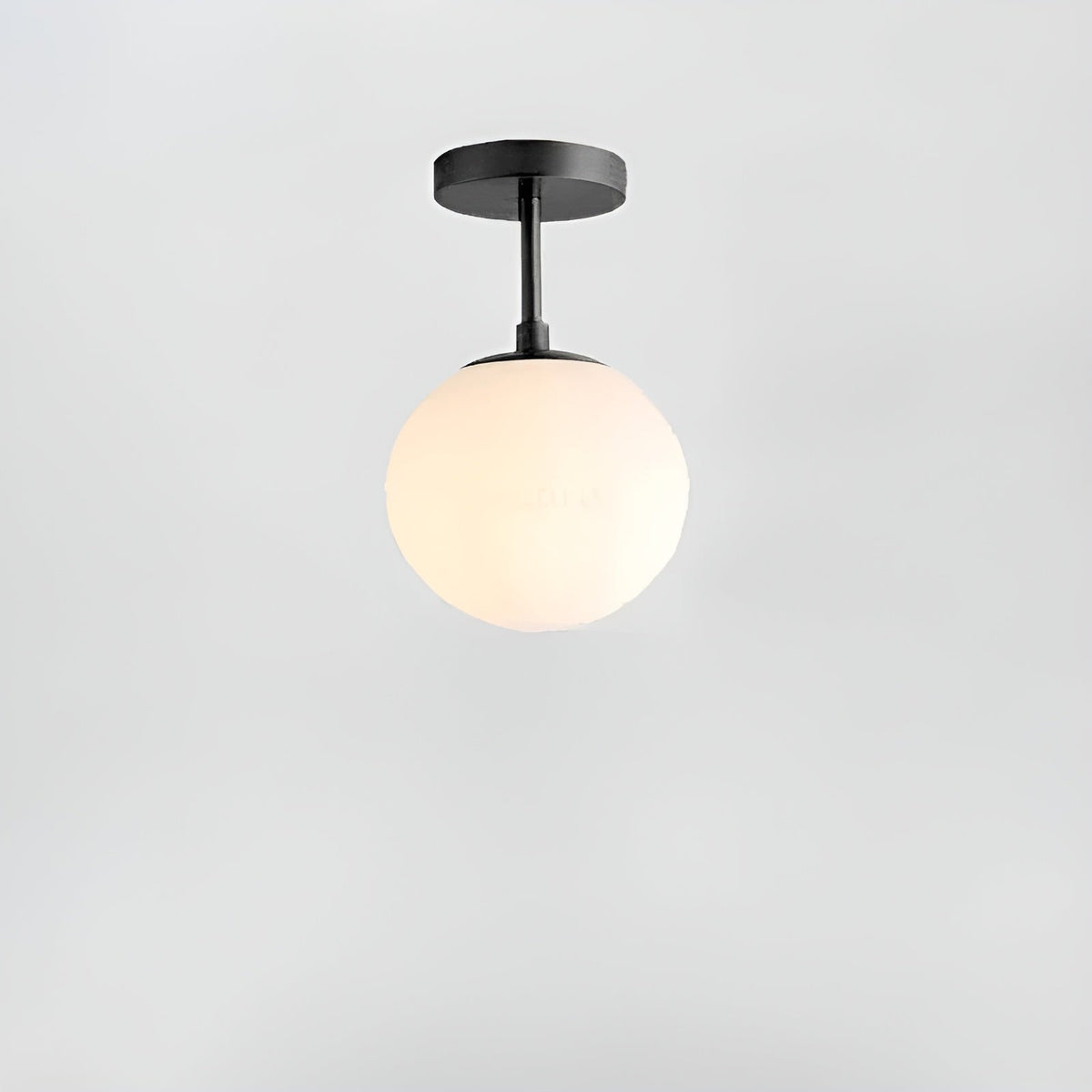 Nordic Glass LED Ceiling Light, Surface-Mounted, for Living Room or Bedroom