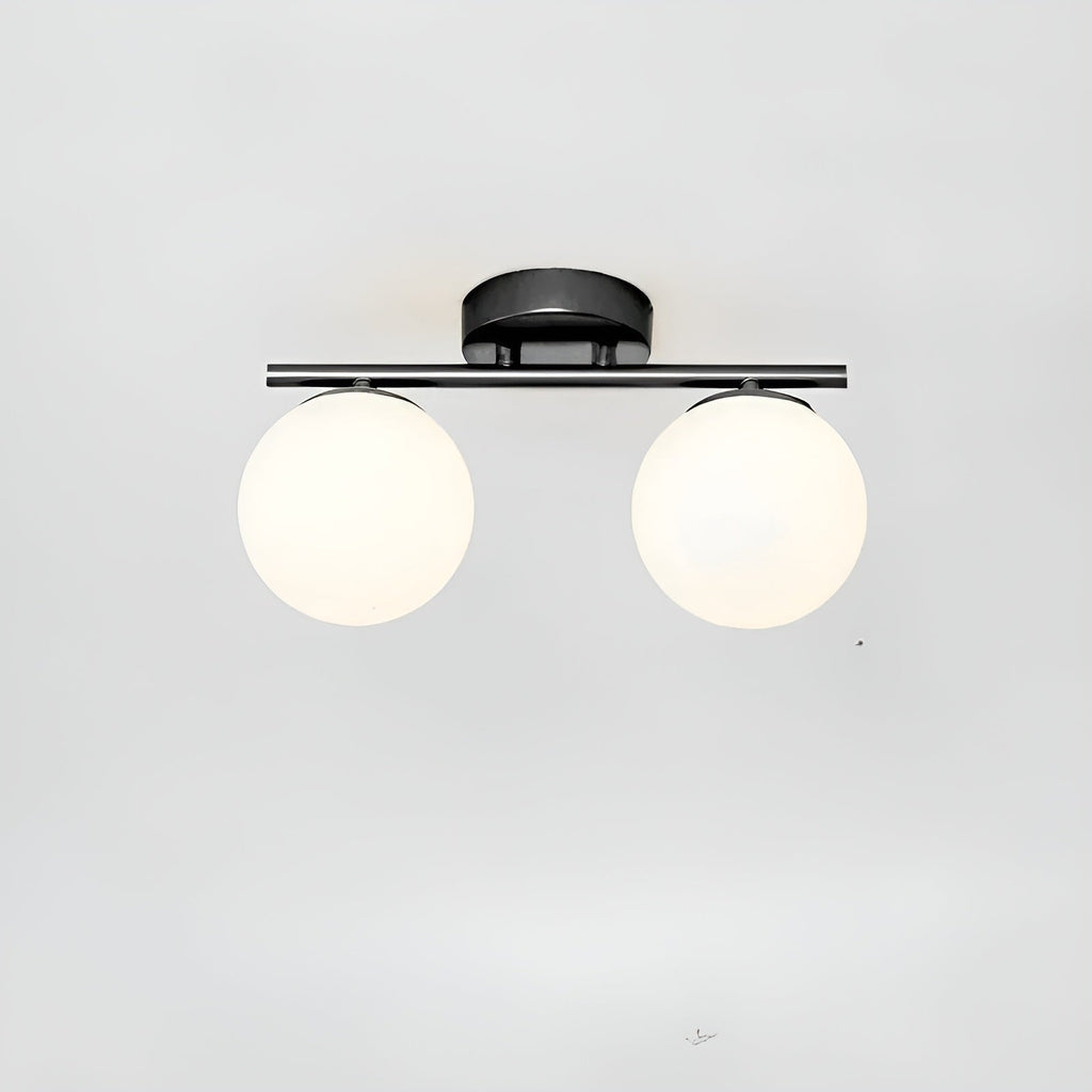 Nordic Glass LED Ceiling Light, Surface-Mounted, for Living Room or Bedroom