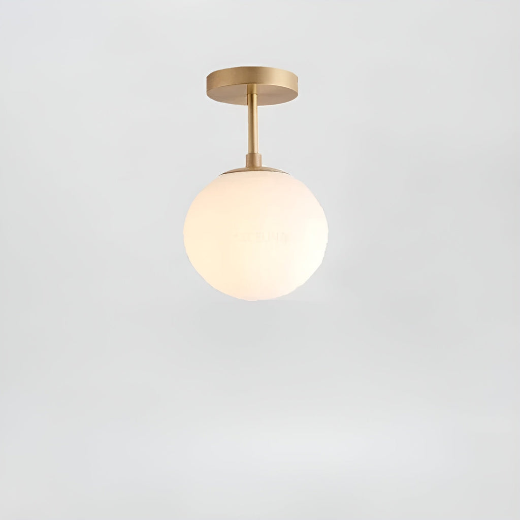 Nordic Glass LED Ceiling Light, Surface-Mounted, for Living Room or Bedroom