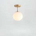 Nordic Glass LED Ceiling Light, Surface-Mounted, for Living Room or Bedroom