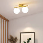 Nordic Glass LED Ceiling Light, Surface-Mounted, for Living Room or Bedroom