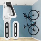 Nordic Wall-Mounted Vertical Bicycle Storage Hook Rack, Plastic