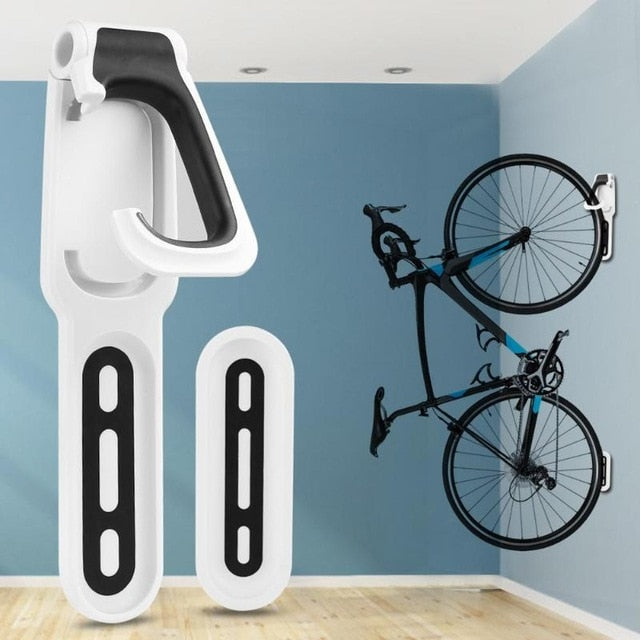 Nordic Wall-Mounted Vertical Bicycle Storage Hook Rack, Plastic