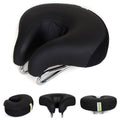 Noseless Mountain Bike Saddle with Thick Soft Padding, Black