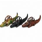 Novelty Alligator Handbag in Faux Leather