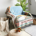 Oakbrook Moon Woven Throw Blanket-Welvere