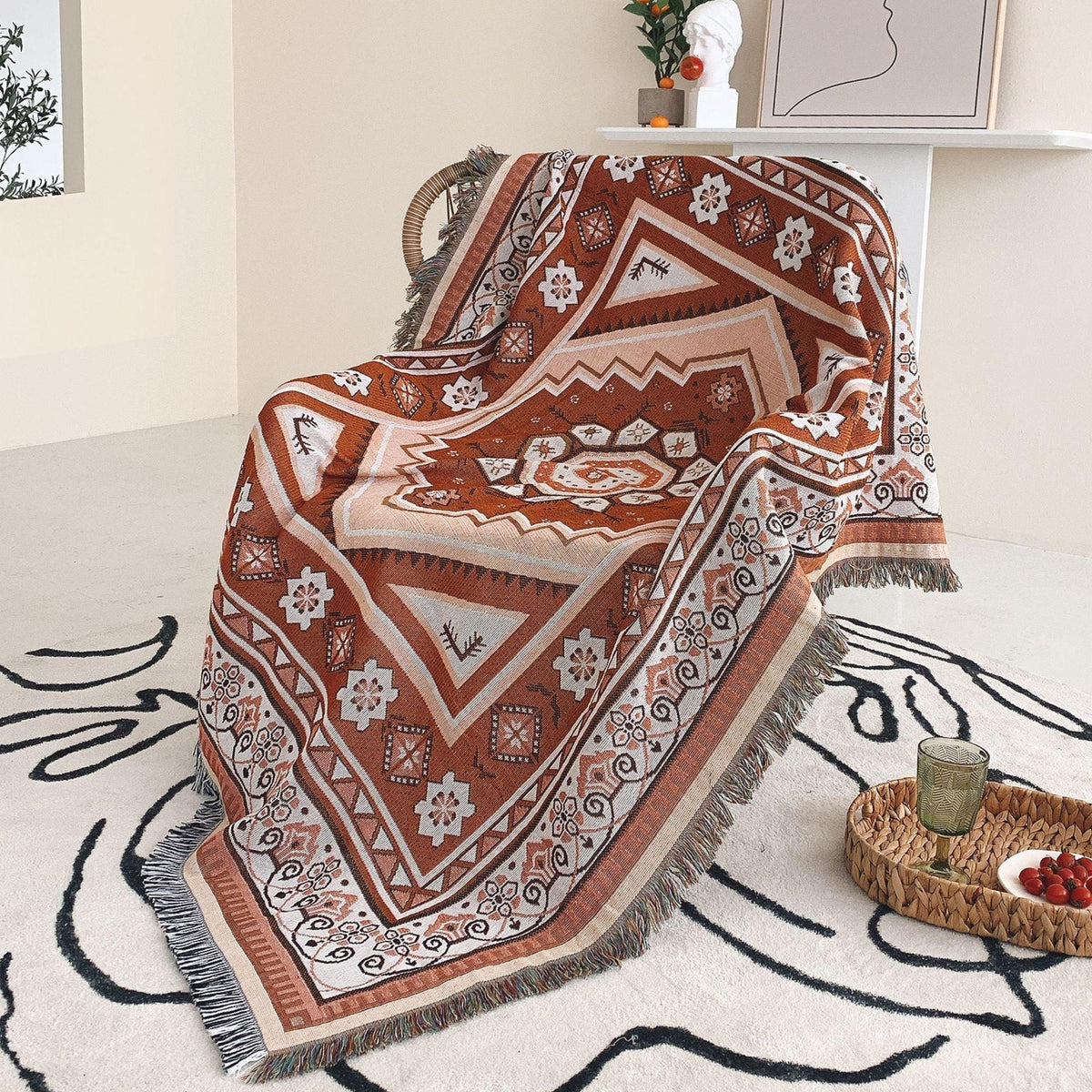 Oakhurst Mirage Rosio Woven Throw Blanket-Welvere