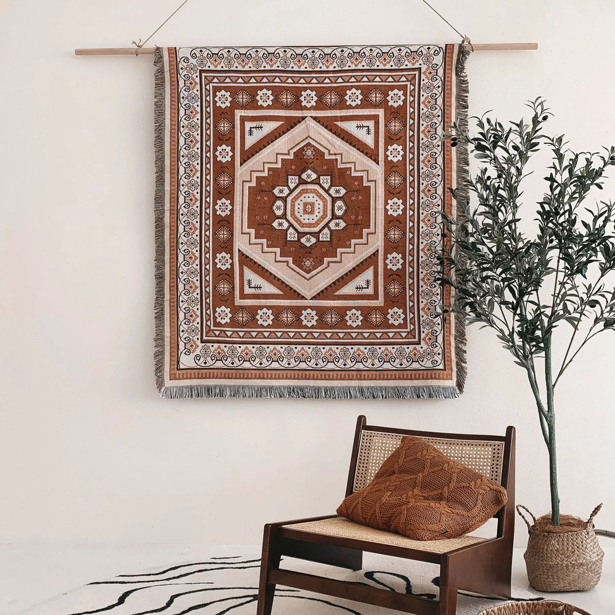 Oakhurst Mirage Rosio Woven Throw Blanket-Welvere