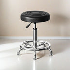 Adjustable Height Drafting Stool - Ergonomic Padded Seat, Chrome Base, view 18