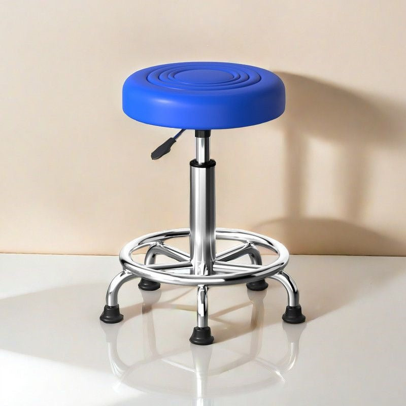 Adjustable Height Drafting Stool - Ergonomic Padded Seat, Chrome Base, view 19
