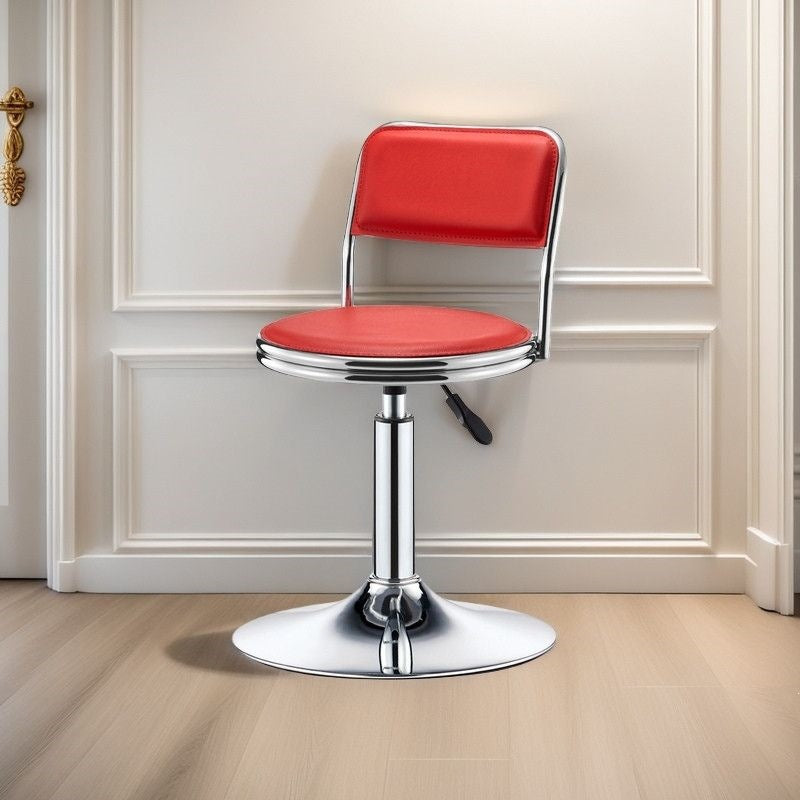 Adjustable Height Drafting Stool - Ergonomic Padded Seat, Chrome Base, view 21