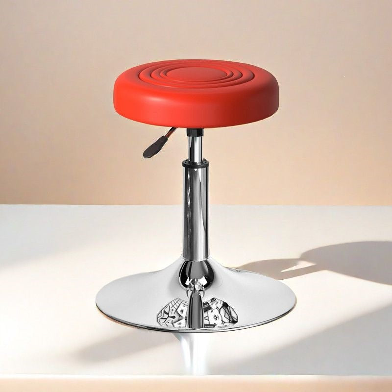 Adjustable Height Drafting Stool - Ergonomic Padded Seat, Chrome Base, view 24