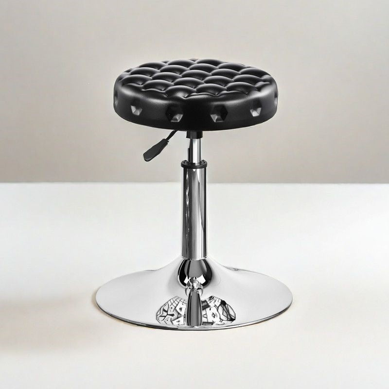 Adjustable Height Drafting Stool - Ergonomic Padded Seat, Chrome Base, view 26