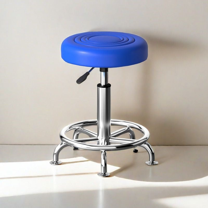 Adjustable Height Drafting Stool - Ergonomic Padded Seat, Chrome Base, view 27