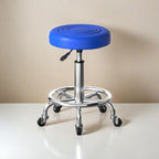 Adjustable Height Drafting Stool - Ergonomic Padded Seat, Chrome Base, view 28