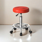 Adjustable Height Drafting Stool - Ergonomic Padded Seat, Chrome Base, view 30
