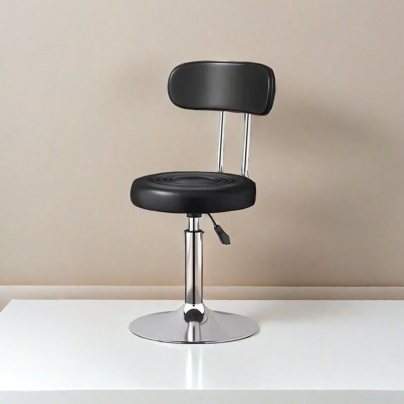 Adjustable Height Drafting Stool - Ergonomic Padded Seat, Chrome Base, view 32