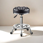 Adjustable Height Drafting Stool - Ergonomic Padded Seat, Chrome Base, view 40