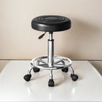 Adjustable Height Drafting Stool - Ergonomic Padded Seat, Chrome Base, view 43