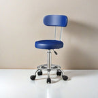 Adjustable Height Drafting Stool - Ergonomic Padded Seat, Chrome Base, view 44