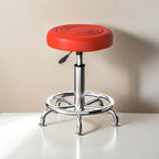 Adjustable Height Drafting Stool - Ergonomic Padded Seat, Chrome Base, view 45