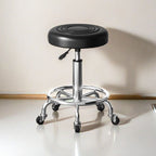 Adjustable Height Drafting Stool - Ergonomic Padded Seat, Chrome Base, view 46