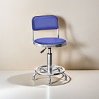 Adjustable Height Drafting Stool - Ergonomic Padded Seat, Chrome Base, view 47