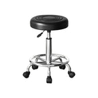 Adjustable Height Drafting Stool - Ergonomic Padded Seat, Chrome Base, view 5