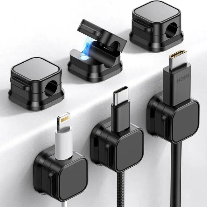 Magnetic Cable Organizer for Desk - ABS PC, Up to 7mm Cables, view 2