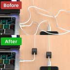 Magnetic Cable Organizer for Desk - ABS PC, Up to 7mm Cables, view 5
