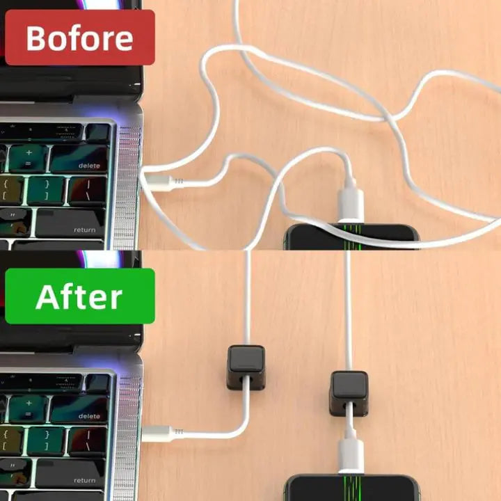 Magnetic Cable Organizer for Desk - ABS PC, Up to 7mm Cables, view 5