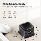 Magnetic Cable Organizer for Desk - ABS PC, Up to 7mm Cables, view 7