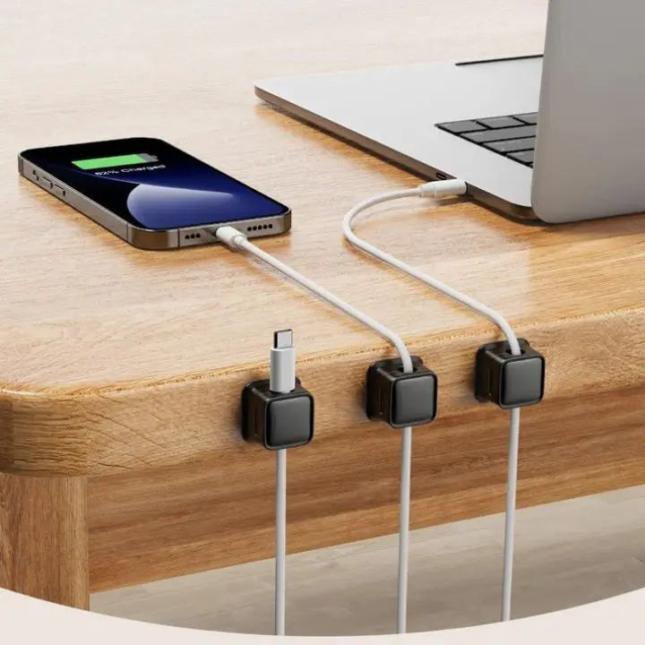 Magnetic Cable Organizer for Desk - ABS PC, Up to 7mm Cables