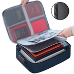 Waterproof and Fireproof Sealable Document Storage Bag - 29×37×10 cm, Grey/Black, view 3