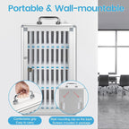 Lockable 36 Slot Cell Phone Storage Locker for Classroom Office Exam - Silver, view 3
