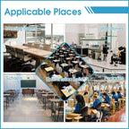 Lockable 36 Slot Cell Phone Storage Locker for Classroom Office Exam - Silver, view 6