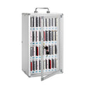 Lockable 36 Slot Cell Phone Storage Locker for Classroom Office Exam - Silver