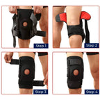 Open-Patella Dual-Hinge ACL Knee Brace with Adjustable Straps