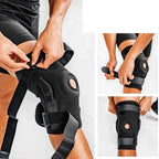 Open-Patella Dual-Hinge ACL Knee Brace with Adjustable Straps