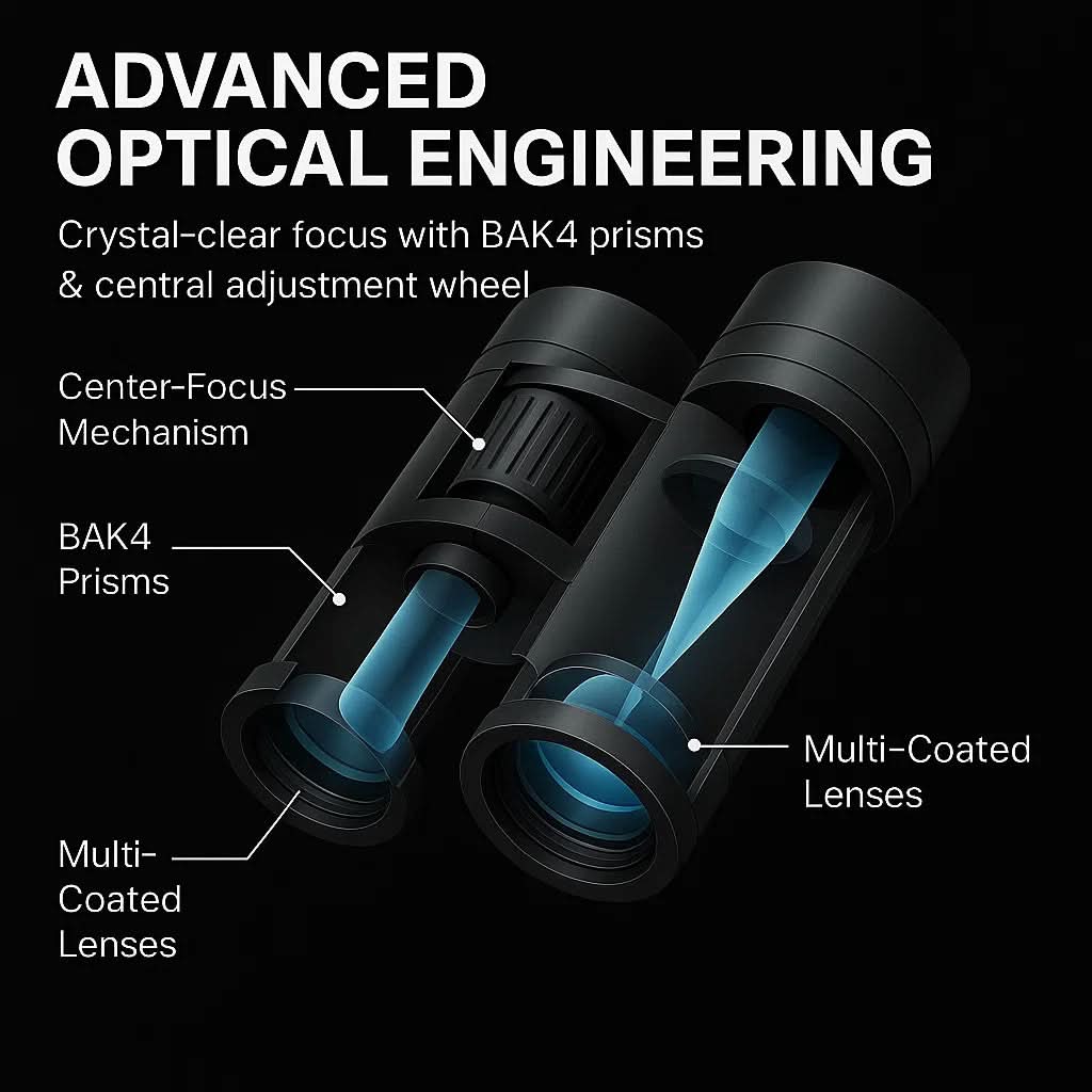 HD 40x22 Binoculars for Nature and Outdoor Adventures - Lightweight, view 5