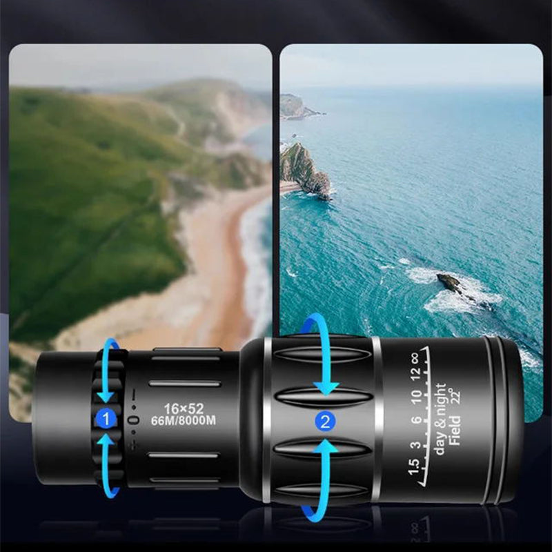 Portable Monocular Telescope - High Magnification, 60 mm, Outdoor Use, view 3