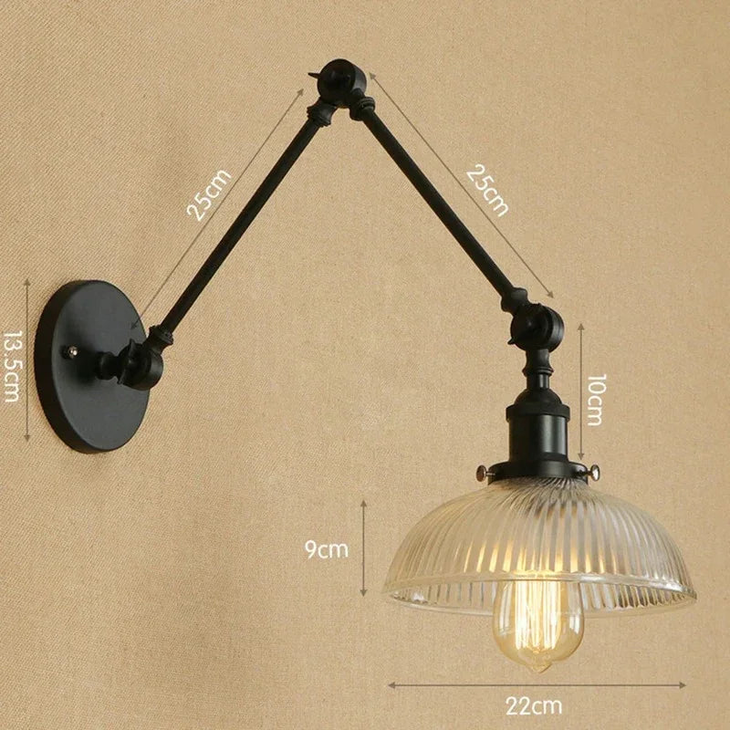 Orine Glass Adjustable Livine Lamp-Welvere