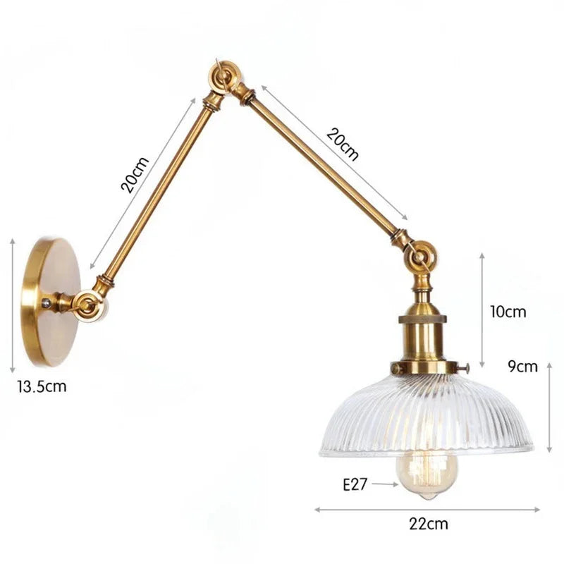 Orine Glass Adjustable Livine Lamp-Welvere
