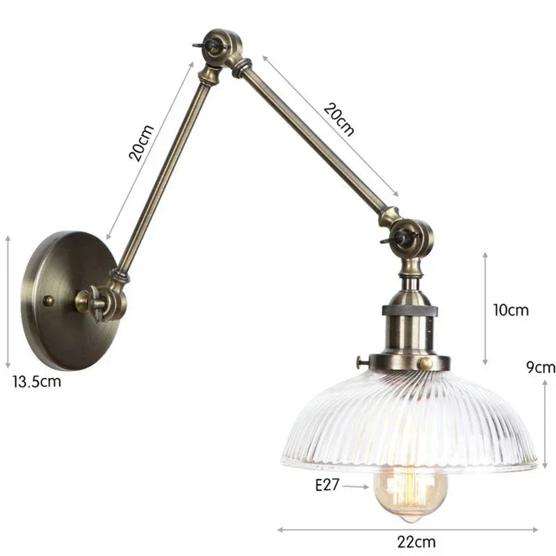 Orine Glass Adjustable Livine Lamp-Welvere