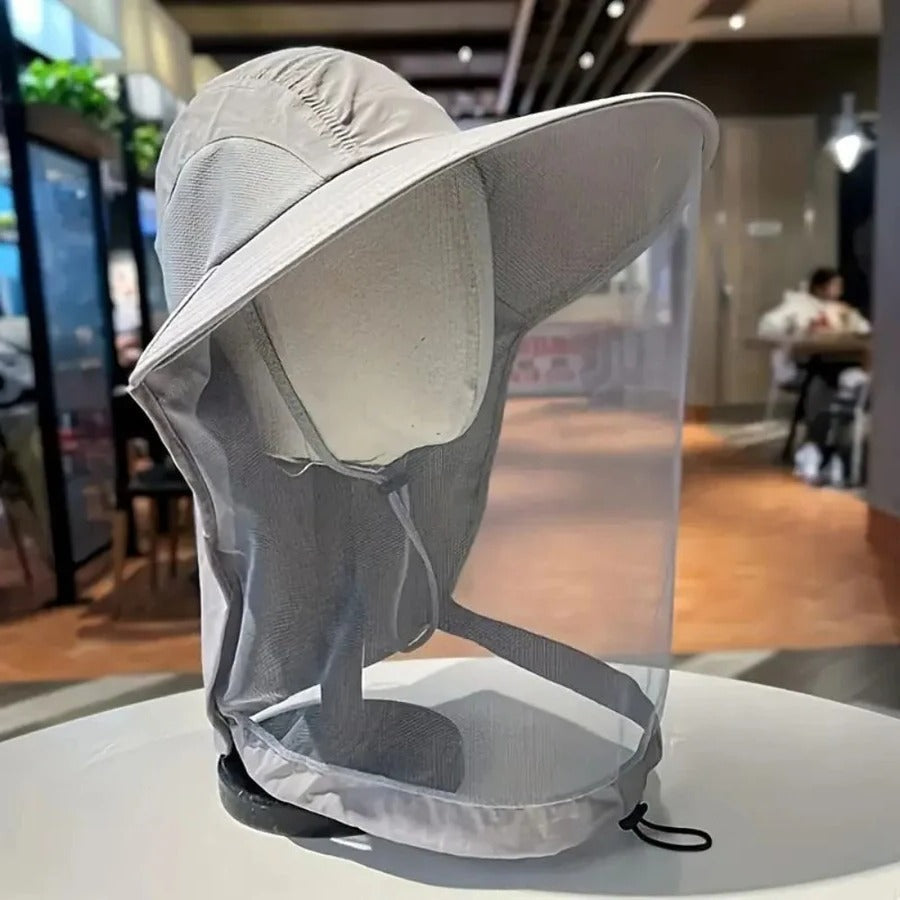 Breathable Wide Brim Outdoor Hat for Sun and Mosquito Protection - UPF, view 4