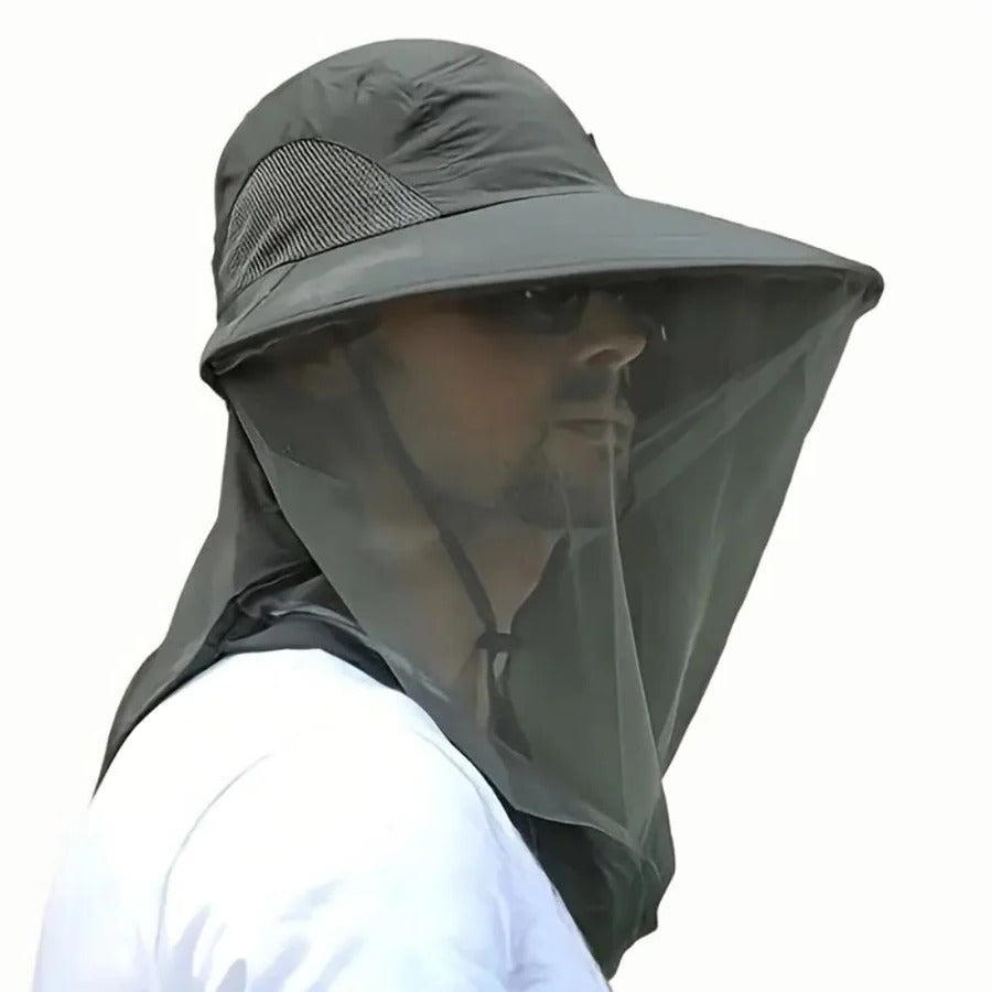 Breathable Wide Brim Outdoor Hat for Sun and Mosquito Protection - UPF, view 5
